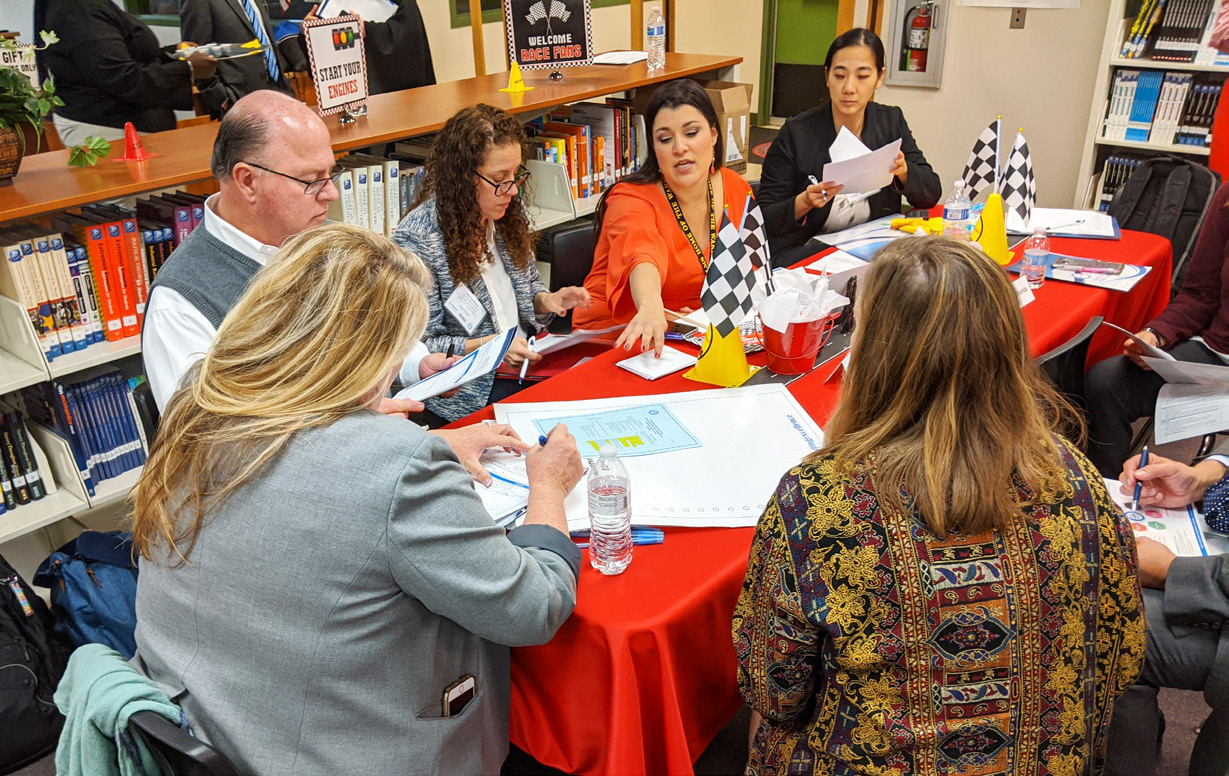 Cadre members work with M-DCPS during an Instructional Rounds Cycle.